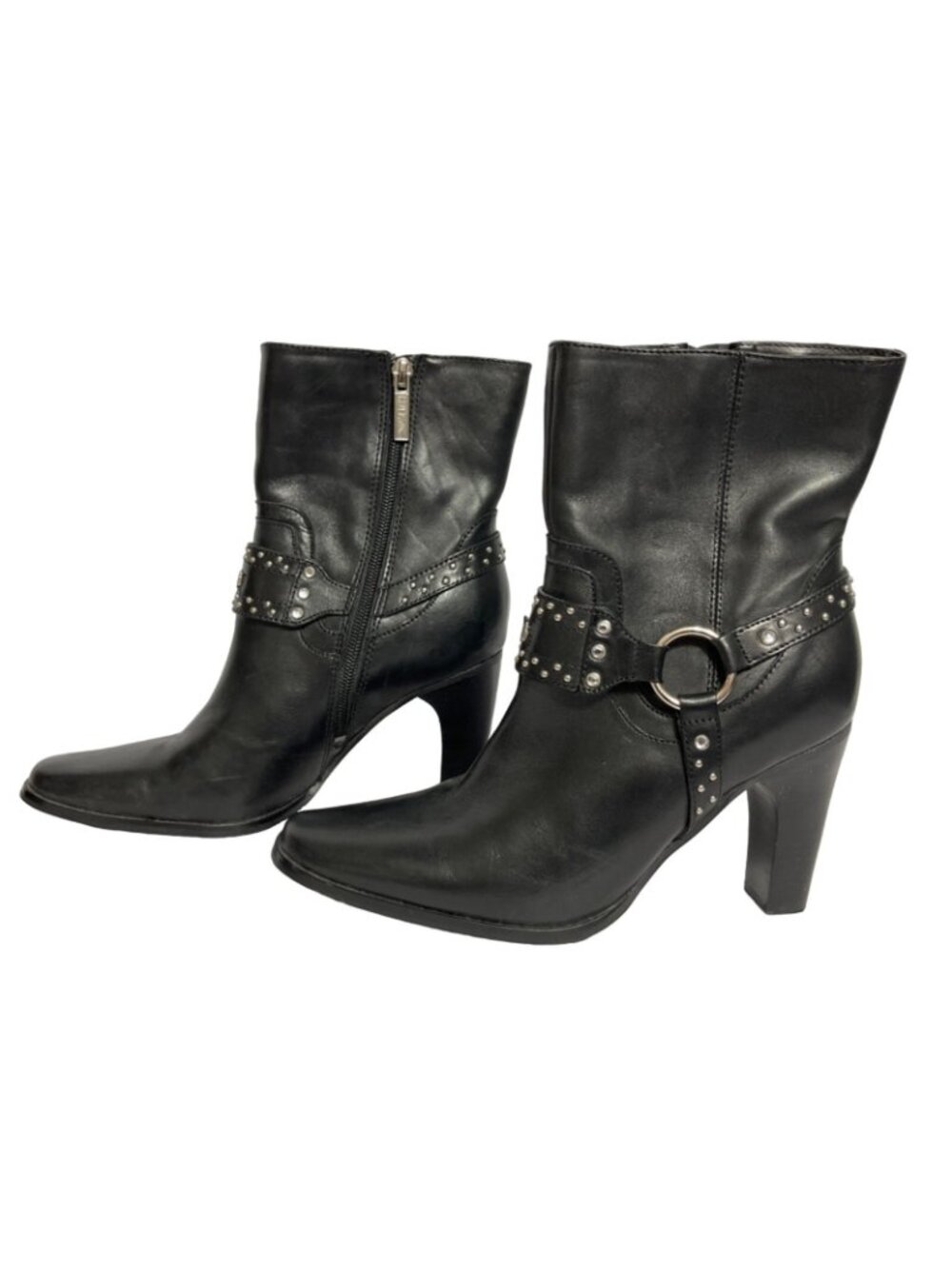 Harley Davidson Julia Harness Black Boots Leather Womens Size 7 - Picture 4 of 8